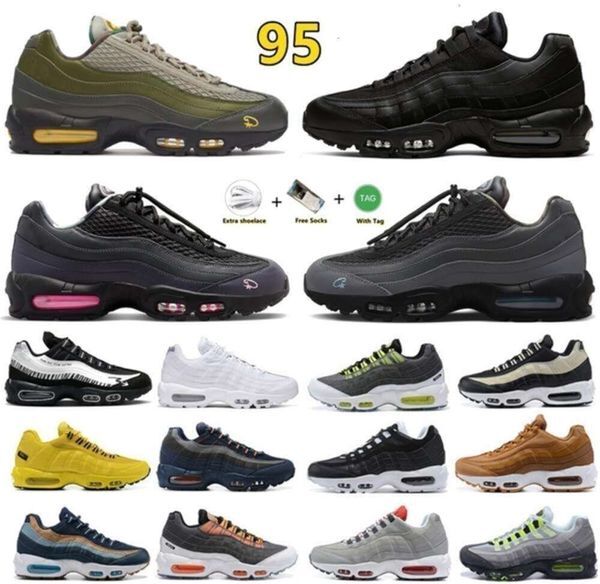 High Quality 95 95s Mens Running Shoes Aegean Storm Pink Beam Sequoia Neon Triple White Black Greedy 3.0 Neon Michigan Cool Grey Men Trainers Sports 40-46