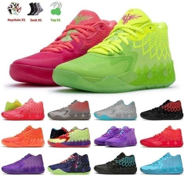 2023 Classic Designer Mens Lamelo 1 Ball Basketball Shoes Mb.01 Moty Rock All Blue X Men Tennis Sports Shoe Trainers 40-46