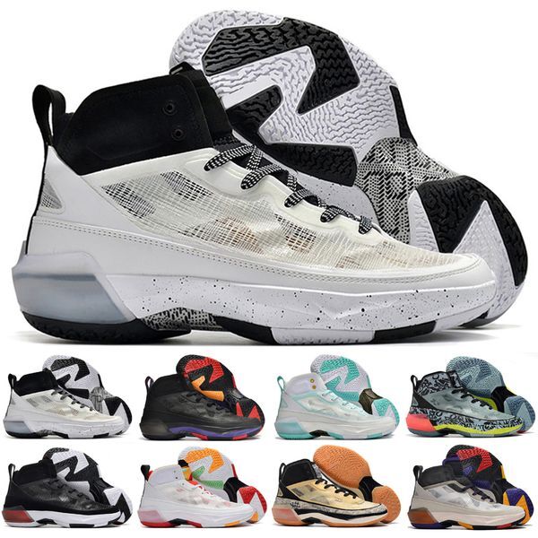 Top 37 Men Basketball Shoes 37s XXXVII Hare Sabally Jayson Light Bone Dark Concord Beyond Borders Raptors Mens Sports Outdoor Sneakers Size 36-46