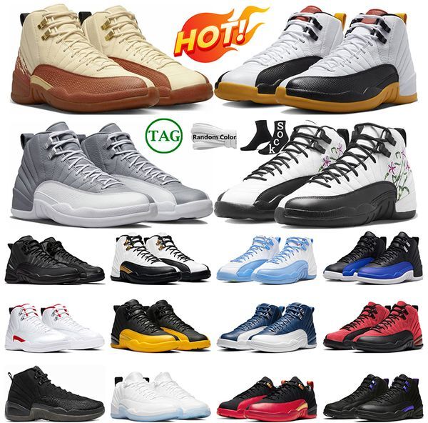 OG 12 Men Basketball Shoes 12s Jumpman Sneakers Muslin Floral Stealth Black Taxi Utility Playoffs mens sport trainers