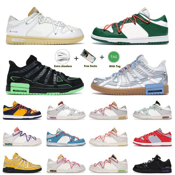 Rubber Sb Low Designer Running Shoes Sneakers Lot The 01-50 White Green Strike Futura Red Yellow Men Women Athletic Trainers Runner Lows