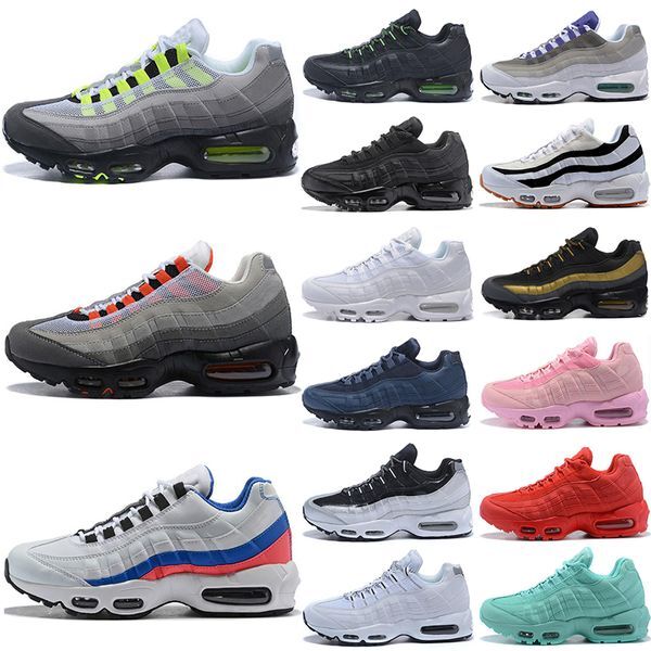 95 Designer Max Running shoes OG Neon Triple White black Air 95s Solar Red What The maxs Grape Sky Blue Trainer Sport sneakers Eur 36-45