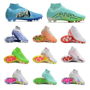Blue Mens Superfly 9 Elite FG Soccer Cleats Men Football Boots Barely Green Black Volt Dark Beetroot Training Shoes Strike White Concord Yellow Trainer