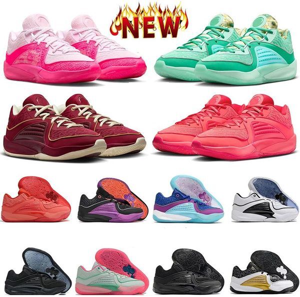 kd 16 wanda basketball shoes designer sneakers grade school big kids mens womens sports shoe ember glow black pink green purple ready play kd aunt pearl