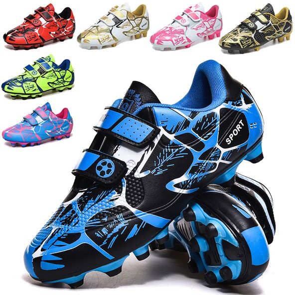 Athletic Kids Soccer Shoes FGTF Football Professional Cleats Grass Training Sport Footwear Boys Outdoor Futsal Soocer Boots 28-38 230818