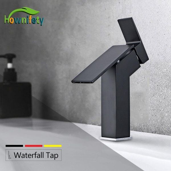 Bathroom Sink Faucets Black Chrome Basin Faucet Cold Brass Mixer Sinlge Handle Single Deck Mount Modern Free Ship