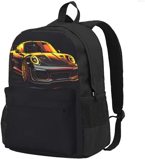 Backpack Classic Sports Car Vibrant Tones Vintage Outdoor Style Backpacks Girl Custom Print School Bags Streetwear Rucksack