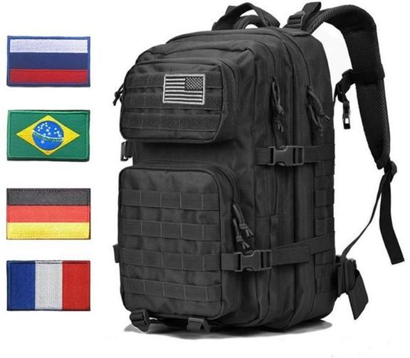 Outdoor Backpacks Tactical Backpack Rucksack Bag Mens Women 45L Army Bagpack Sports 3P Flag Waterproof Molle Bags Packs233u