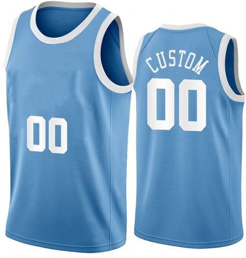 Printed Los Angeles Custom DIY Design Basketball Jerseys Customization Team Uniforms Print Personalized any Name Number Men Women Kids Youth Boys Blue Jersey