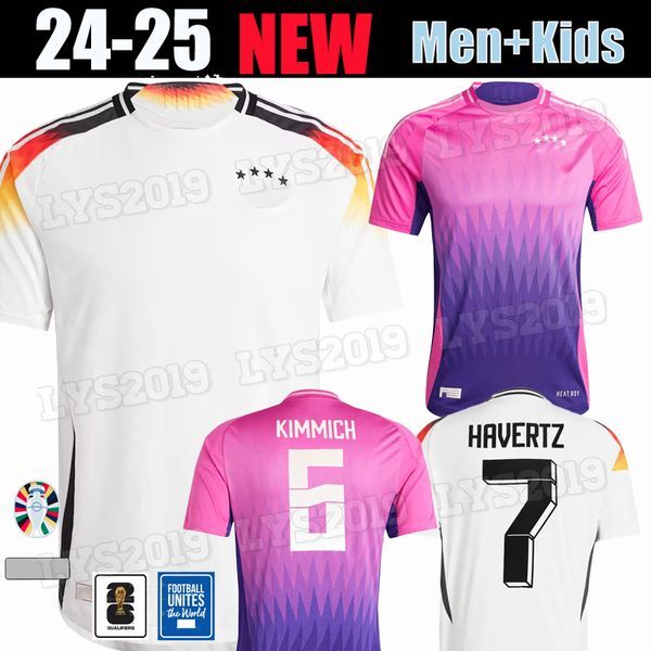 24 25 HAVERTZ BRANDT SANE Soccer Jersey 2024 Euro Cup GerMANys National Team Football Shirt 2025 Men Kids Kit Set Home White Away Purple GNABRY MULLER HOFMANN KIMMICH