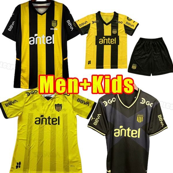 23 24 Penarol RODRIGUEZ Kids Kit Soccer Jerseys MENDEZ SARAVIA RAK MILANS Home Yellow Black Child Suit Football Shirt Short Sleeve Uniforms 2023 2024