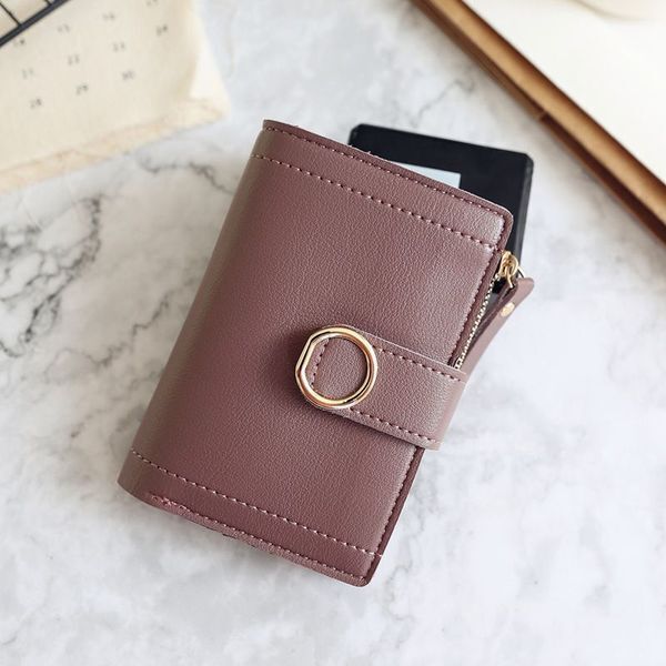 HBP Womens Wallets Small Fashion Brand Leather Purse Women Ladies Card Bag For Women 2020 Clutch Women Female Purse Money Clip Wallet VIOLET