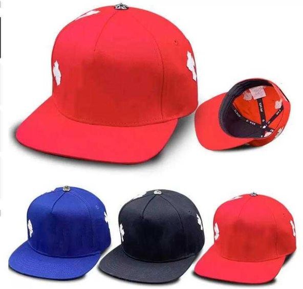 Chromees Hearts Cross Flower Designer Caps baseball cap Hearts Mens Blue Black Red Women Hats High Quality Cap chrome UA83