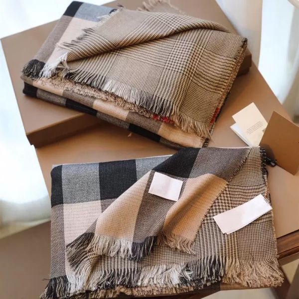 Scarves High quality Designer Scarves luxury scarfs autumn and winter brand women Scarf classic Plaid Strong thermal performance Silky cloth wholesale warmth