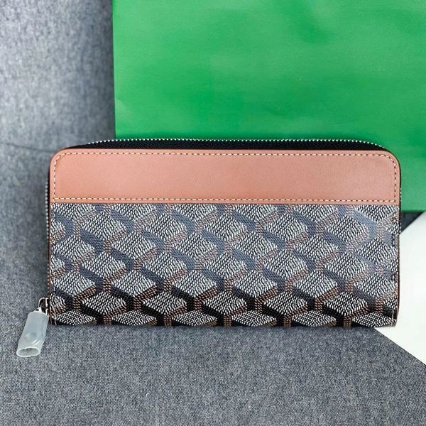 long lady zipper Purses Wallets men mini Card Holders colors classic Leather quality Purse CardHolder keychain pouch