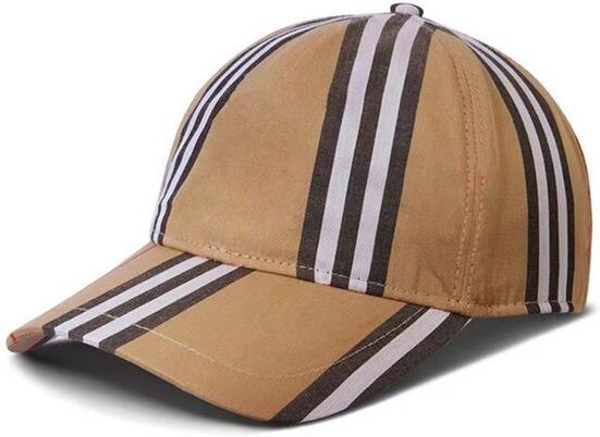 Summer Designer Classic Stripe printing Fashion Baseball Cap Men Women Unisex Adjustable Baseball Cap Cotton Sun Hat High Quality Hip Hop Embroidery Sunshade Hat