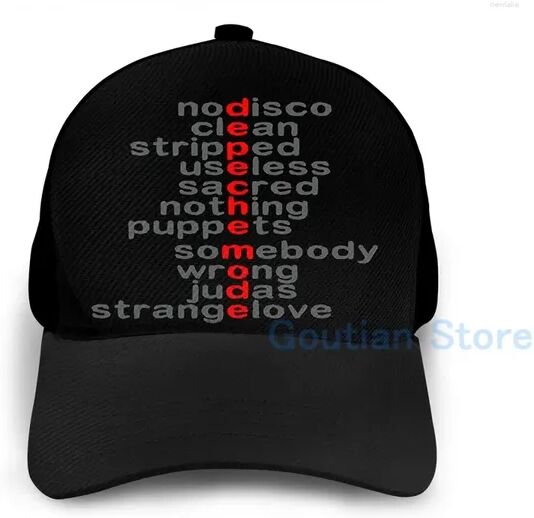 Ball Caps Fashion Depeche Songs Basketball Cap Men Women Graphic Print Black Unisex Adult Hat