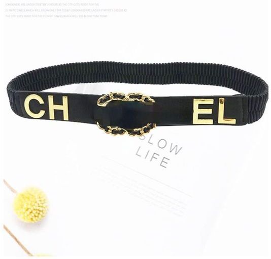 Famous brand elastic rubber belt Classic luxury party belts sheepskin black rope fashion waistband for girl gifts skirt girdle255m