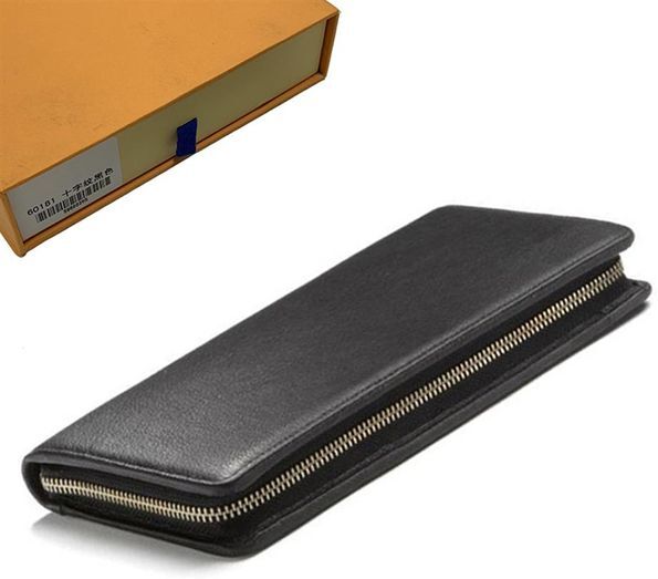 Wallets Mens Wallet Purse Zippy Wallet Men Long Wallets Fold Card Holder Passport Holder Women Long Folded Purses Po Pouch 69-12717