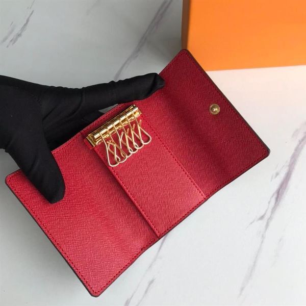 Men Wallet Door Pocket Car Designer 6 Key Holder Pouch Card Coin Purse Keyring Women Luxury Classic Hasp Six Keys Ring Fashion Key273P