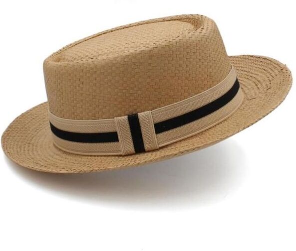 Wide Brim Hats Larger Size US 7 1 2 UK XL Men Women Classical Straw Pork Pie Fedora Sunhats Trilby Caps Summer Boater Beach Travel244k