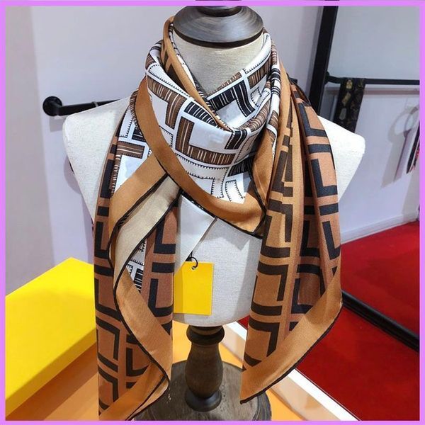 23ss New Women Fashion Scarf Designer Silk Scarfs Womens Letters Scarves Ladies Designers Accessories Winter F Scarf D2211155F311W