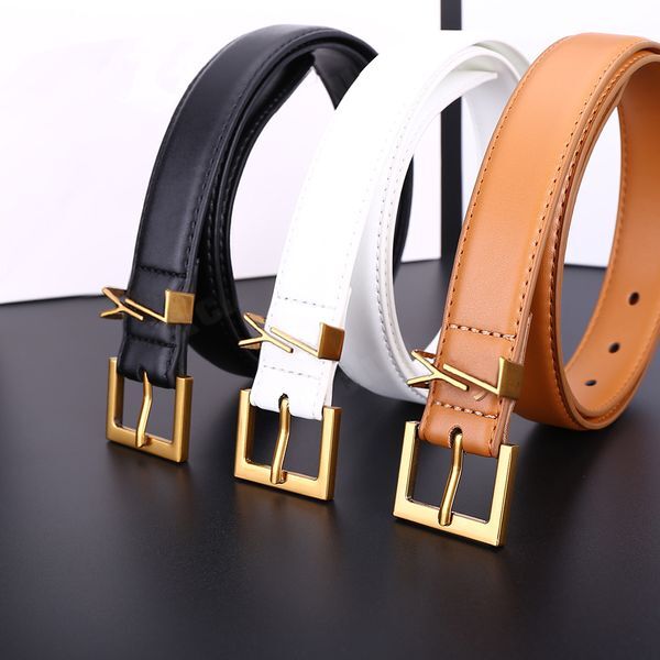 luxury brand Belt Genuine Leather 3.0cm Width High Quality for Women Men Designer Belts Y Buckle cnosme Womens Waistband Cintura Ceintures With box