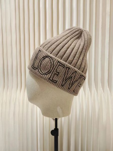 2023 Fashion woollen woven hat lady lowewe designer beanie cap loewee Men&#039;s cashmere loewf knitted hat wool Winter loewes warm hat gift Luxury Gifts