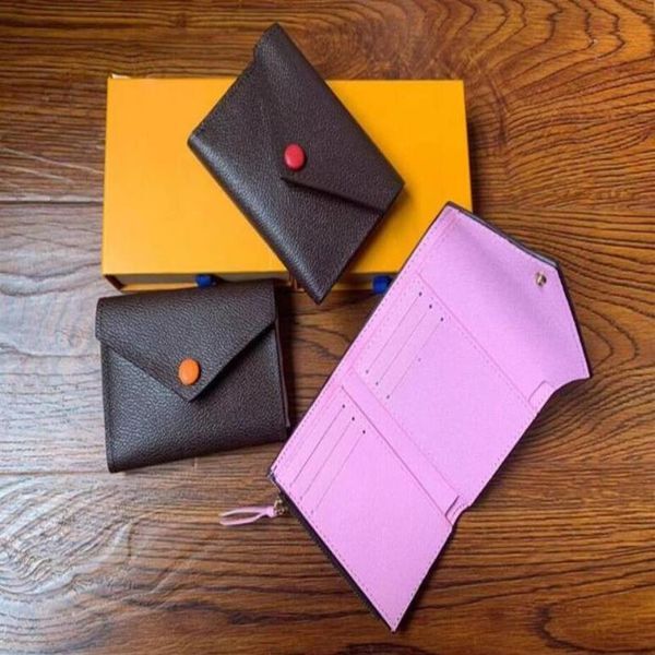 New arrived Classic VICTORINE Emilie Button Women Short Wallets Shows Exotic Leather Pouch Round Coin Purse Card Holder M62472 M41185L