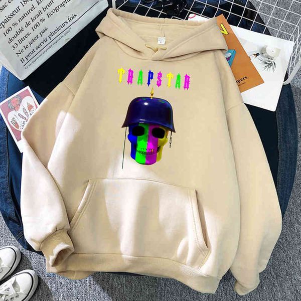 Trapstar Special Series 09 Poster Sweatshirt Men Hip Hop Street Hoodies Crewneck Pocket Loose Clothes Sports Casual Pullovers