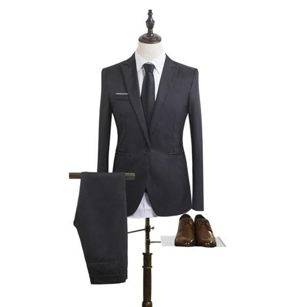 Mens Blazer Suit Slim Fit Man Suits Blazer Mens Wedding Fashion Suit For Men Groom Wedding Dress Plus Size3625387
