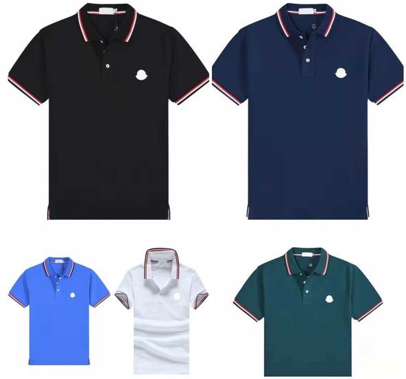 Designer mens Basic business polos T Shirt fashion france brand Men&#039;s T-Shirts embroidered armbands letter Badges polo shirt