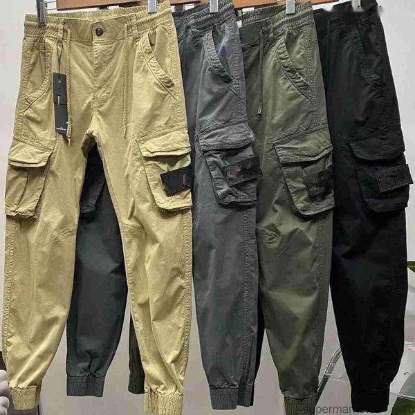 pants cargo Mens Stones Patches Island Vintage Cargo Pants Designer Big Pocket Overalls Trousers Track Pant Sweaterpants Leggings Long Sports Trousersmbka