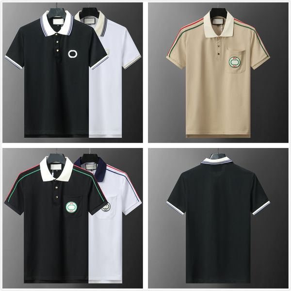 Mens Stylist Polo Shirts Luxury Italy Men Clothes Short Sleeve Fashion Casual100% cotton Men&#039;s Summer T Shirt Many colors are available Size M-3XL