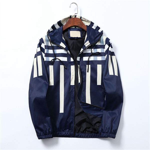 Mens Designer Jackets Male Streetwear Classic stripe printing Windbreakers sports windbreaker zipper hoodies t shirt Jacket baseball Coat Outerwear Clothes