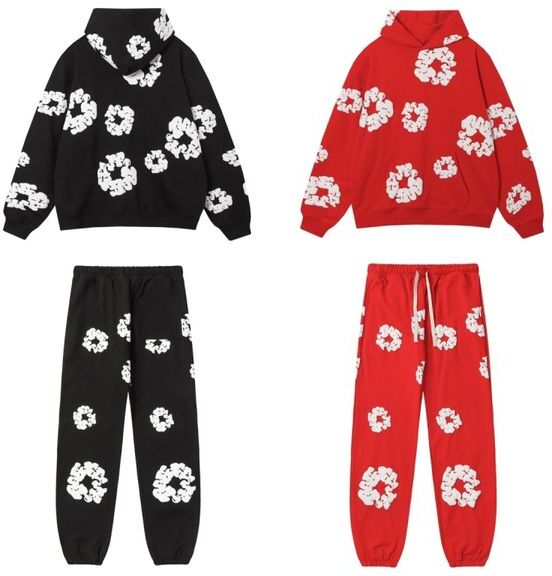 Mens Designer Man Trousers Free People Movement Clothes Sweat Suit Sweatpants Sweatsuits Green Red Black Hoodie Denim Tears Hoody Floral 19