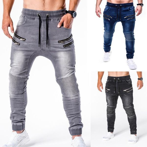 Men&#039;s Jeans 2022 Fashion Spring Autumn Clothes Men&#39;s Washed Zipper Casual Hip Hop Pants Clothing Male Trousers