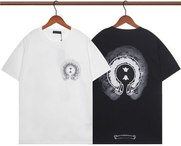 Luxury Classic Mens t Shirts Ch Brand Fashion Men Sanskrit Letter T-shirt Horseshoe Cross Designer Tshirts Man Hip Hop Sweater Summer Loose Women Tops Tees Shirt