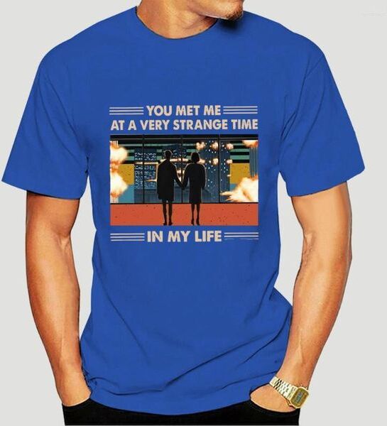 Men&#039;s T Shirts Fight Club You Met Me At A Very Strange Time In My Life T-Shirt 2975X