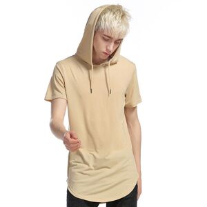 E-Baihui 2021 Summer Hot Selling Men&#039;s T-shirts In Europe and America Hooded Zipper Long Tops Casual Short-sleeved Men&#039;s T-shirts B62