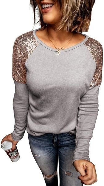 Autumn Winter Sexy Woman Tshirts Aesthetic Clothes Simple Style Round Neck T-shirt Long-sleeved Tops women&#039;s Fall Clothing 201028