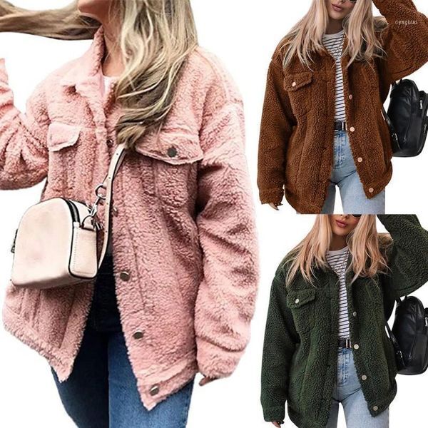Women&#039;s Cotton Jacket Autumn And Winter Clothing Top Europe The United States Thick Lamb Wool Coat Loose1