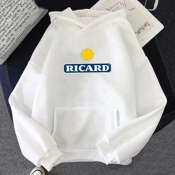 RICARD Hoodie String Winter Clothes Women Aesthetic Harajuku Pullover Tops Draw Pullovers Oversized Long Sleeve Cotton 210927