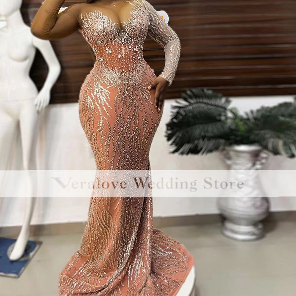 Prom Dresses Women For Formal Party Sequin Beading Evening Gowns vestidos de noche