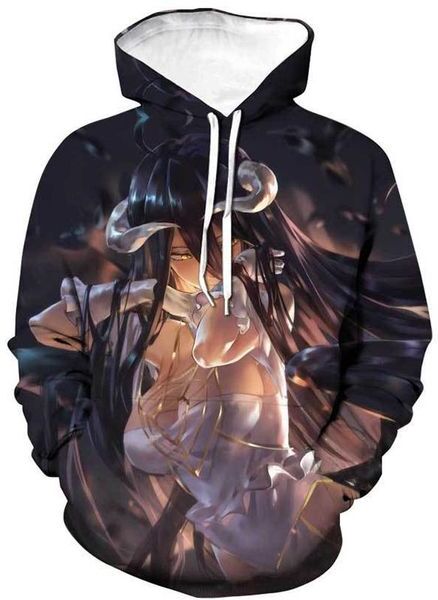 Men&#039;s Hoodies & Sweatshirts 2022 Anime Overlord 3D Printing Men Women Fashion Hooded Sweatshirt Autumn Winter Comfortable Pullover Hoodie