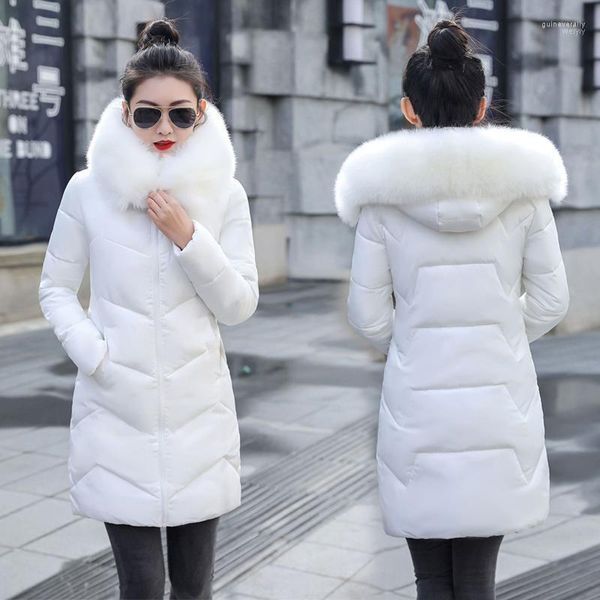 Parka Womens Winter Coats Womans Plus Size 7XL Long Cotton Casual Fur Hooded Jackets Warm Parkas Female Overcoat Coat Guin22
