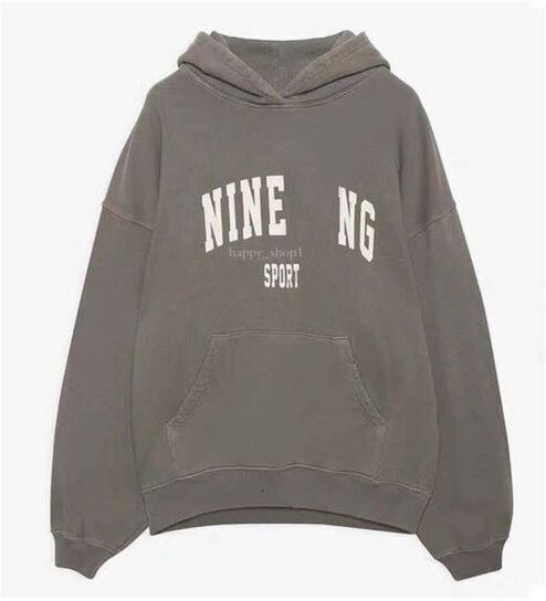 Anines Bing Men&#039;s Hoodies & Sweatshirts New Hot Sale 23SS Women Designer Fashion Cotton Hooded New AB Classic Letter Print Color Gaps 577