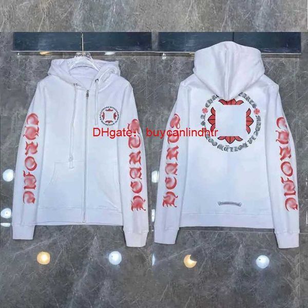 Ch Hoodies Sweatshirts 2024 Winter Print Pullover Chrome Hooded Hearts Arm Quality Loose Chromeheart Sanskrit Sdkurh EYS2