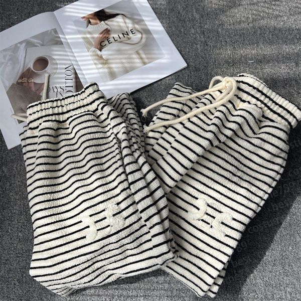 2023 plus size women&#039;s trousers designer striped women&#039;s casual trousers drawstring straight pants fashion sports casual street style women&#039;s pants