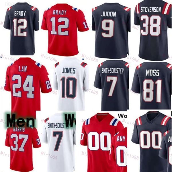 Matthew Judon Ezekiel Elliott Custom Football Jersey Gonzalez Tom Brady Mac Jones JuJu Smith-Schuster Kendrick Bourne Rhamondre Stevenson Mike Gesicki